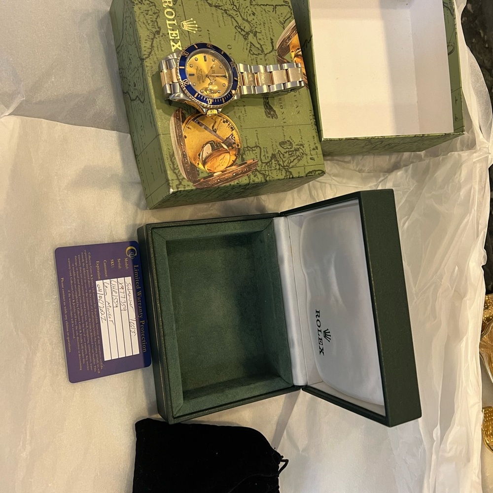 Rolex Submariner Two-Tone Blue and Gold Watch sold ♥️ - Picture 11 of 16